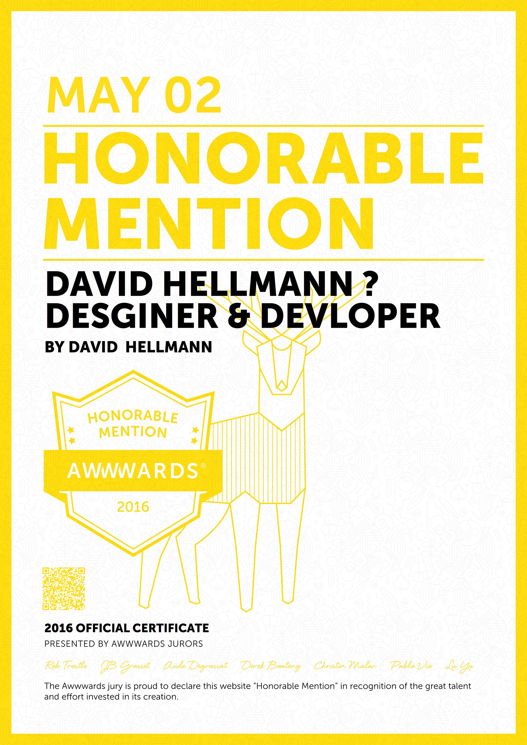 Davidhellmann awwwards goldie