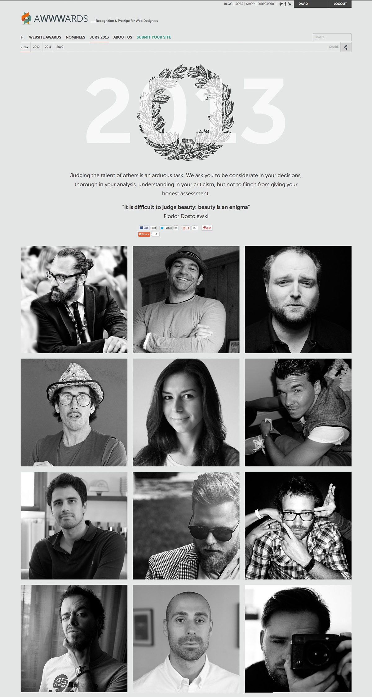 Awwwards jury 2013