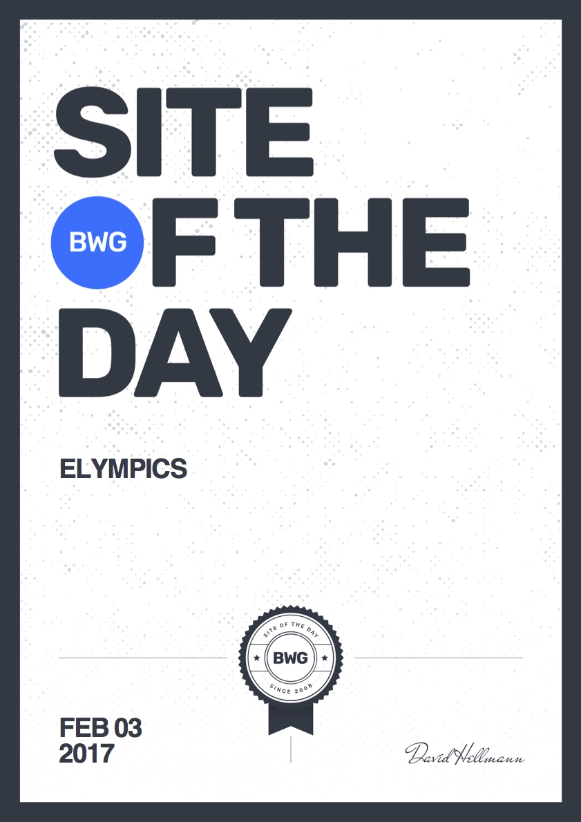 Bestwebsite gallery sotd 2017 02 03 elympics