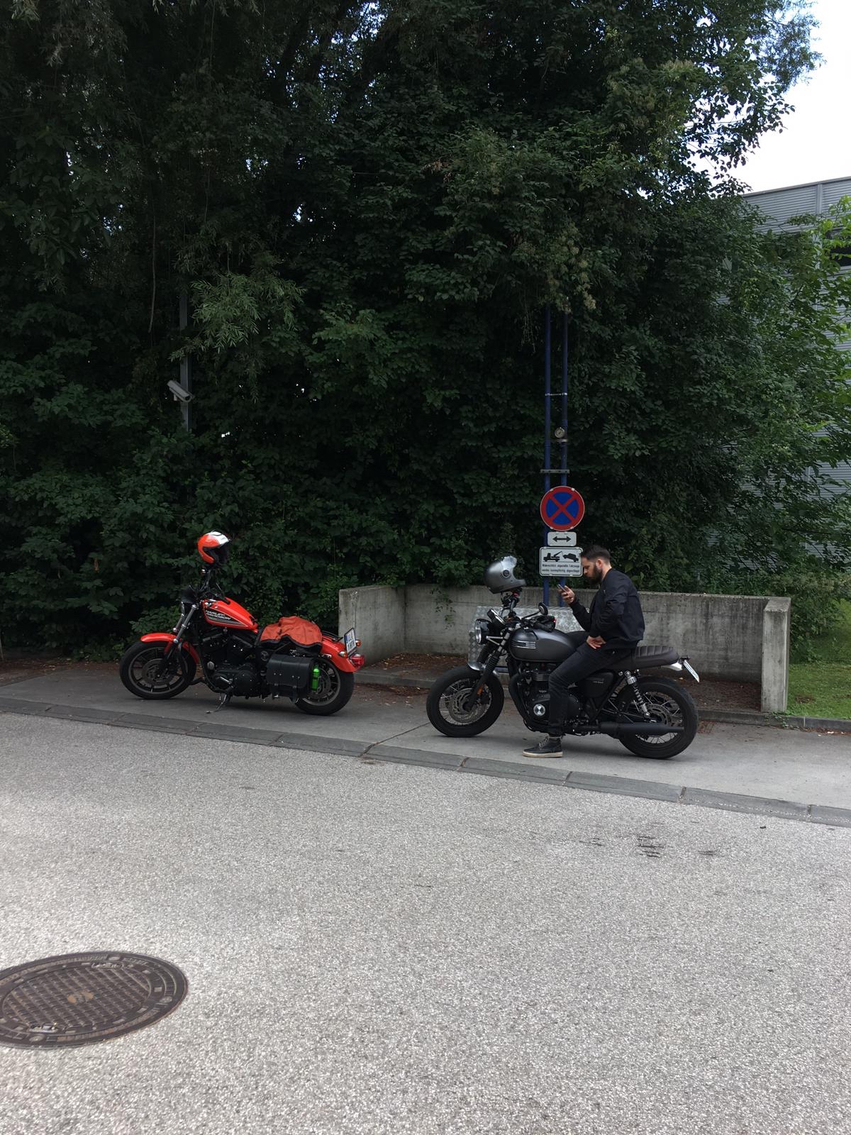 Triump Bonneville Ausfahre 2