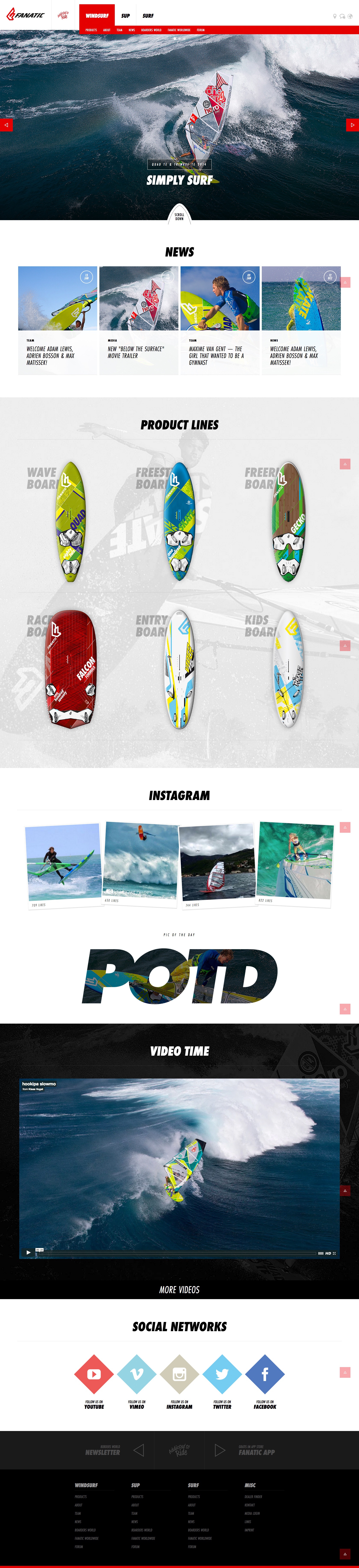 Fanatic website image 02